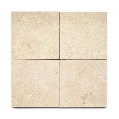 Dalle de Pierre Taza Beige (Bouchardée, 30/30 cm) — Taza, Maroc